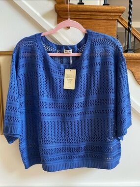 CUPSHE Open Weave Knit Top SM